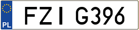 Trailer License Plate